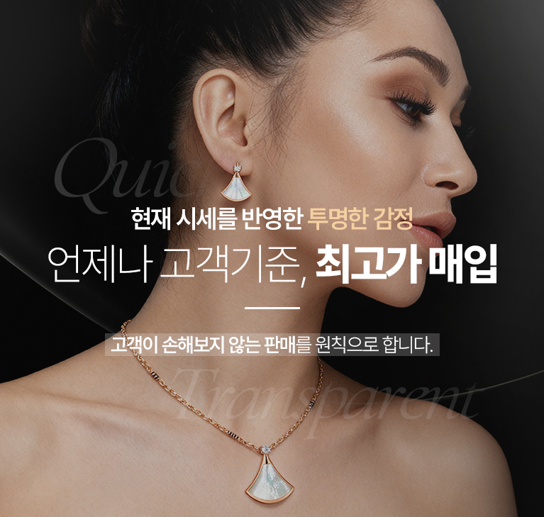 현재 시세를 반영한 투명한 감정 / 언제나 고객기준, 최고가 매입 / 고객이 손해보지 않는 판매를 원칙으로 합니다.